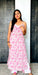 Pink & White Floral Tassel Kurta Set