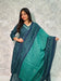 Teal & Navy Elephant Motif Palazzo Suit