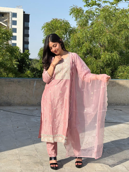 Silk PartyWear Suit
