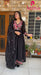 🖤 Anziva Elegant Black Floral Embroidered Anarkali Set