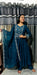 Teal Blue Embroidered Anarkali Kurta Set