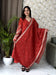 Rust Maroon Kurta Set with Gota Patti Dupatta