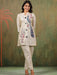 Cream Peacock Embroidered Short Kurta Set