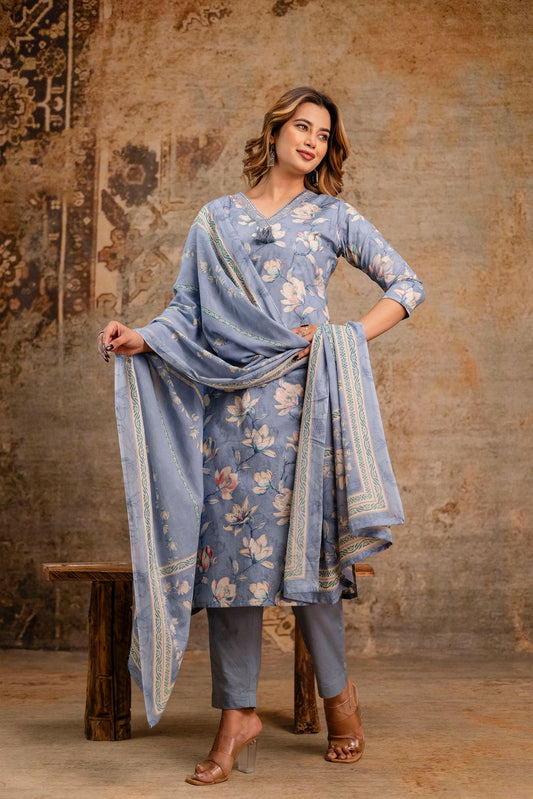 Printed Cotton Suit Sets