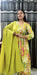 Yellow Floral Anarkali Suit with Dupatta